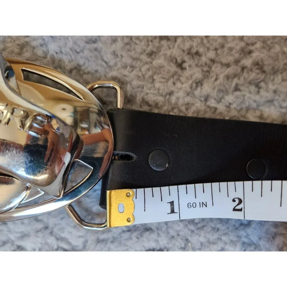 Tony Lama Black Size 42 Belt With Bottle Opener 